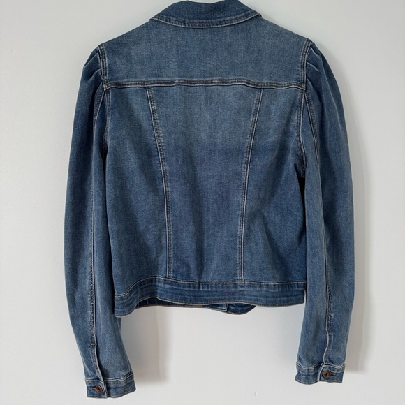 Tribal Jeans- denim jacket slight puff sleeve size S - Picture 2 of 9